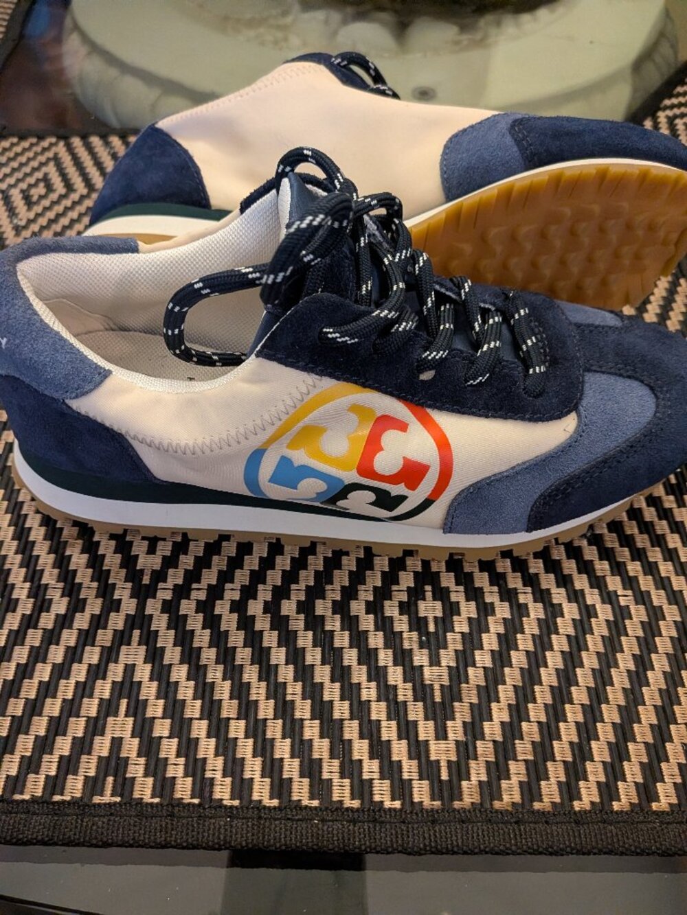 Tory Burch Retro Annie Training Sneakers Shoes NEW SZ 5.5